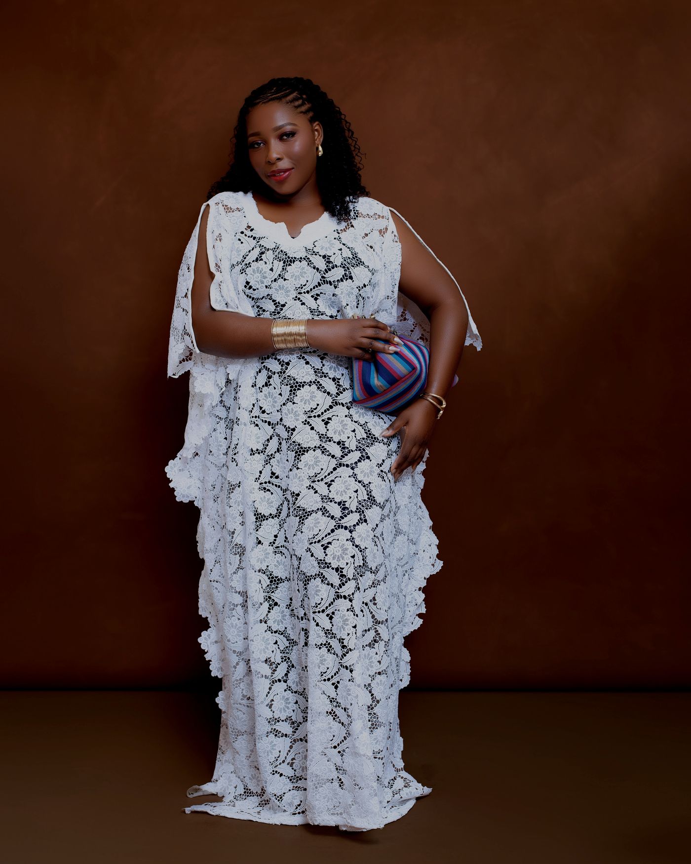 AYARA white lace boubou